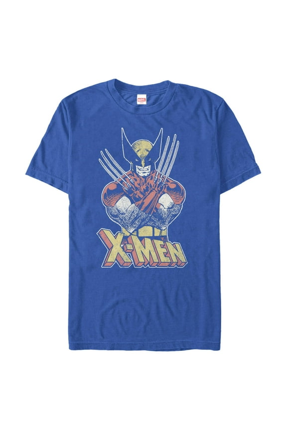 Men's Marvel Distressed Retro Wolverine  Graphic T-Shirt