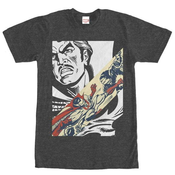 Men's Marvel Doctor Strange Attack Graphic Tee Charcoal Heather Large