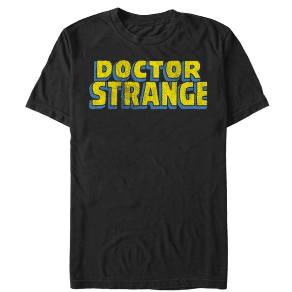 Men's Marvel Doctor Strange Classic Logo Graphic Tee Black Large