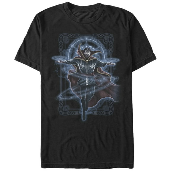Men's Marvel Doctor Strange Forcefield Graphic Tee Black Large