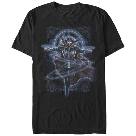 Men's Marvel Doctor Strange Forcefield Graphic Tee Black X Large