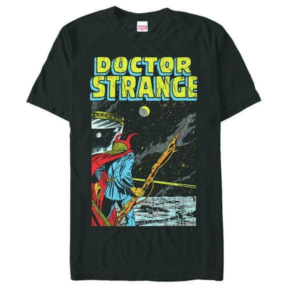 Men's Marvel Doctor Strange Galaxy Graphic Tee Black 5X Large