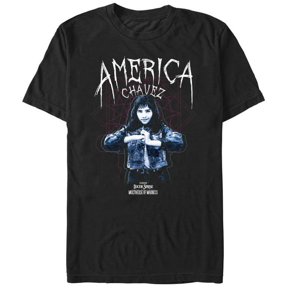 Men's Marvel Doctor Strange in the Multiverse of Madness America Chavez Solo  Graphic Tee Black Medium