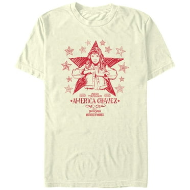 Men's Marvel Doctor Strange in the Multiverse of Madness America Sketch  Graphic Tee Beige 2X Large