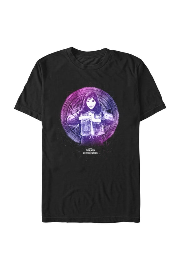 Men's Marvel Doctor Strange in the Multiverse of Madness Celestial America Chavez Graphic Tee Black Large
