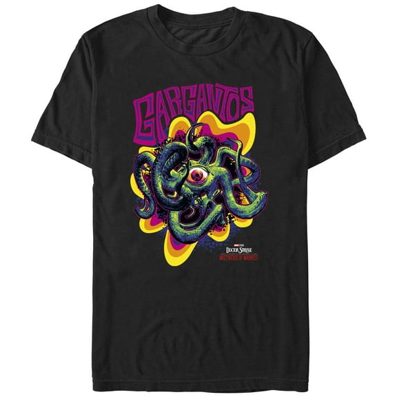 Men's Marvel Doctor Strange in the Multiverse of Madness Colorful Gargantos Graphic Tee Black Large