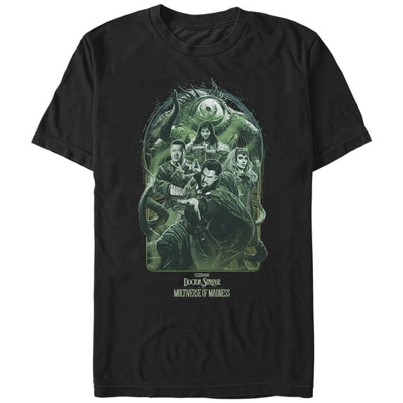 Men's Marvel Doctor Strange in the Multiverse of Madness Group Shot Graphic Tee Black X Large