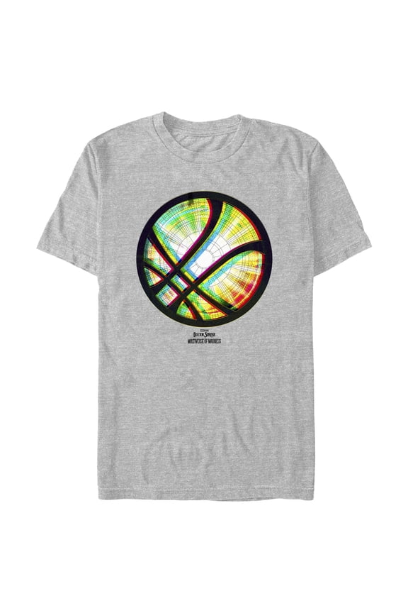 Men's Marvel Doctor Strange in the Multiverse of Madness Neon Logo Graphic Tee Athletic Heather 2X Large