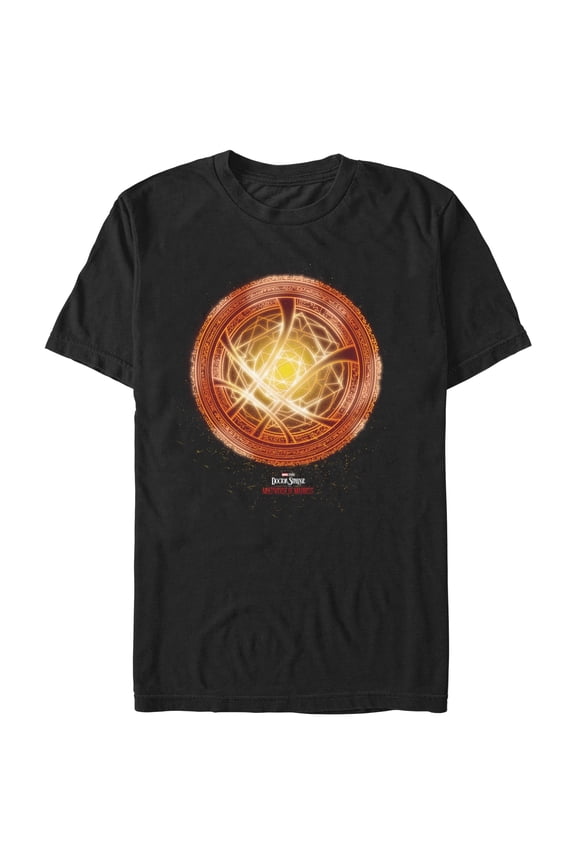 Men's Marvel Doctor Strange in the Multiverse of Madness Orange Rune Graphic Tee Black Medium