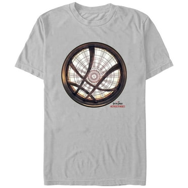 Men's Marvel Doctor Strange in the Multiverse of Madness Sanctum Window  Graphic Tee Silver Large