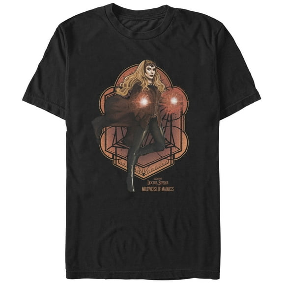Men's Marvel Doctor Strange in the Multiverse of Madness Scarlet Witch  Graphic Tee Black Large