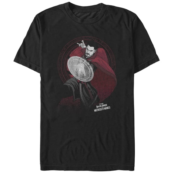 Men's Marvel Doctor Strange in the Multiverse of Madness Stephen Strange Graphic Tee Black 3X Large