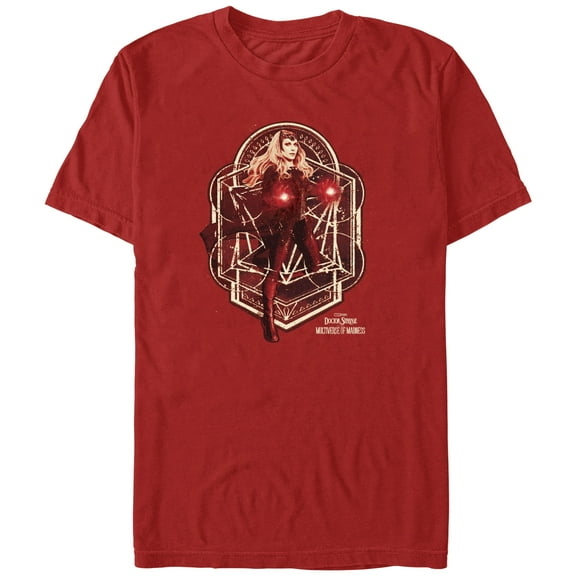 Men's Marvel Doctor Strange in the Multiverse of Madness Wanda Maximoff  Graphic Tee Red Medium