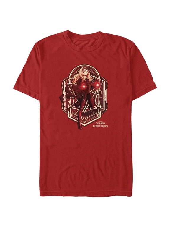 Men's Marvel Doctor Strange in the Multiverse of Madness Wanda Maximoff Graphic Tee Red Small