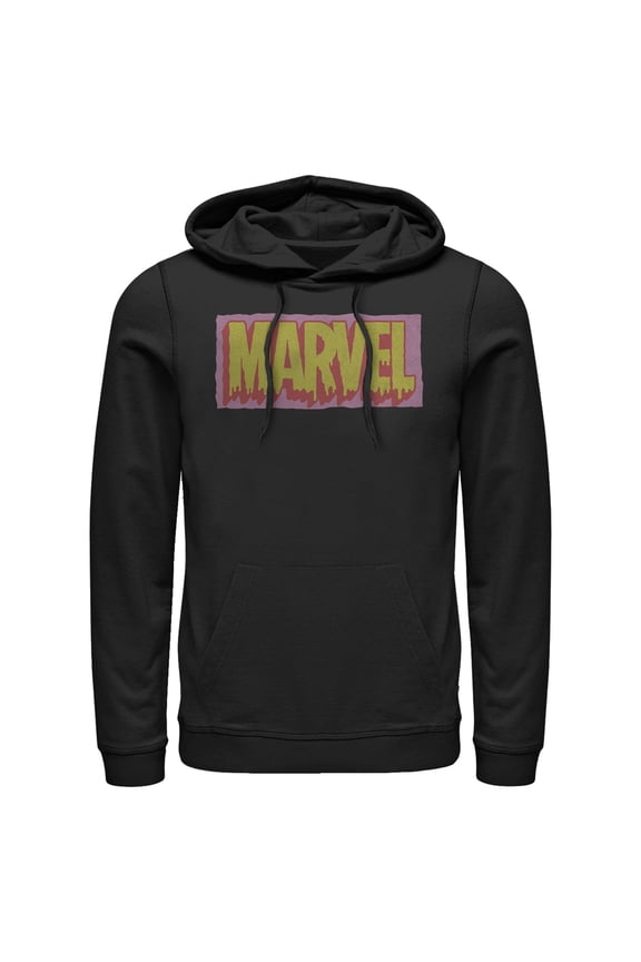 Men's Marvel Drippy Retro Logo Pull Over Hoodie