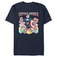 thumbnail image 1 of Men's Marvel Easter Egg Hunt Superhero  Graphic Tee Navy Blue 3X Large, 1 of 5