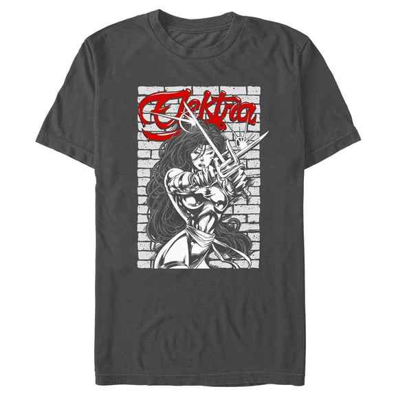 Men's Marvel Elektra Art Poster Graphic T-Shirt