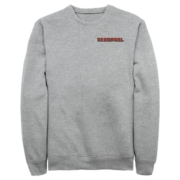 Men's Marvel Embroidered Logo  Sweatshirt Athletic Heather 2X Large