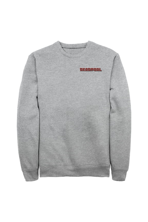 Men's Marvel Embroidered Logo Sweatshirt Athletic Heather Medium
