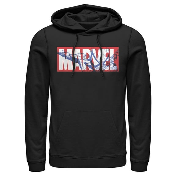 Men's Marvel Essential Spider-Man Logo Pull Over Hoodie