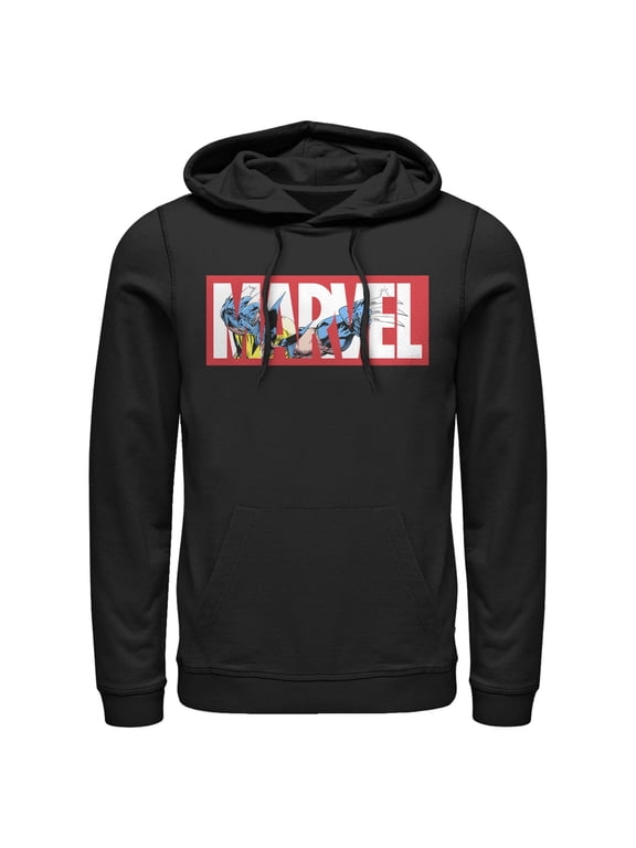 Men's Marvel Essential Wolverine Logo Pull Over Hoodie