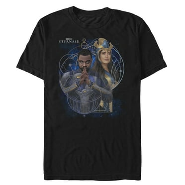 Men's Marvel Eternals Ajak and Phastos  Graphic Tee Black X Large