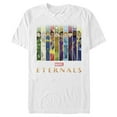 thumbnail image 1 of Men's Marvel Eternals Animated Vertical Boxes Poster  Graphic Tee White Small, 1 of 5