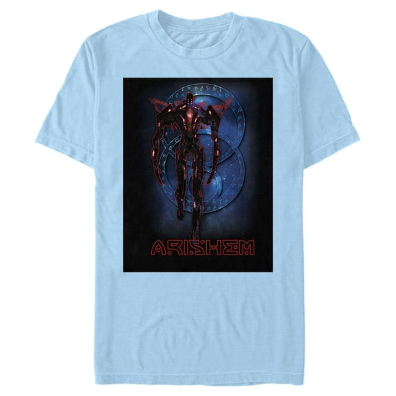 Men's Marvel Eternals Arishem the Judge  Graphic Tee Light Blue Small