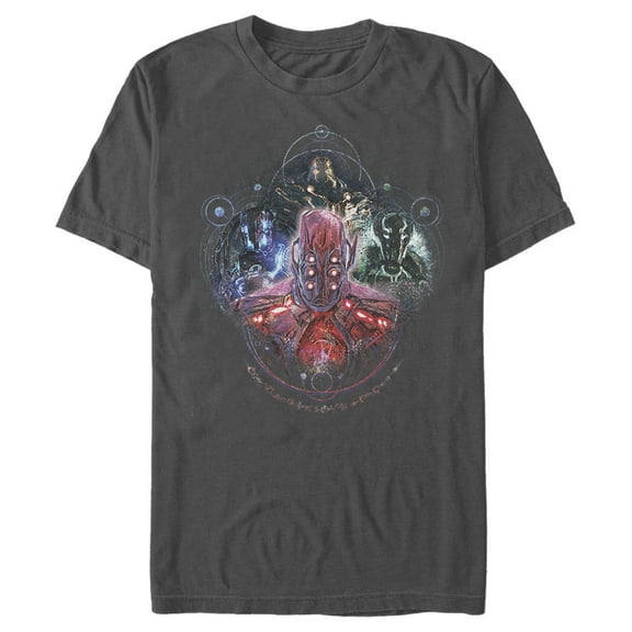 Men's Marvel Eternals Celestials Four  Graphic Tee Charcoal Large