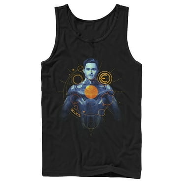 Men's Marvel Eternals Ikaris Circles  Tank Top Black X Large