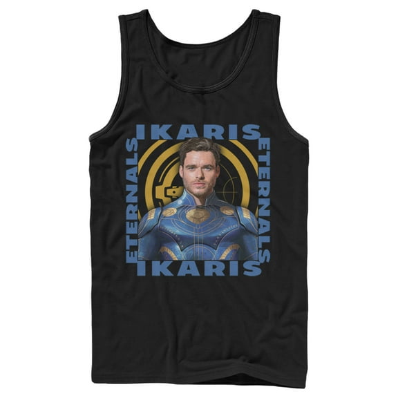 Men's Marvel Eternals Ikaris Hero Box  Tank Top Black Medium