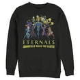 thumbnail image 1 of Men's Marvel Eternals Immortals Walk the Earth  Sweatshirt Black Medium, 1 of 4