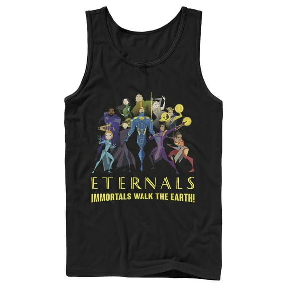 Men's Marvel Eternals Immortals Walk the Earth  Tank Top Black X Large