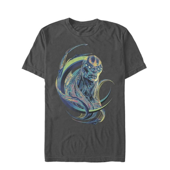 Men's Marvel Eternals Kro Colorful Graphic Tee Charcoal Small