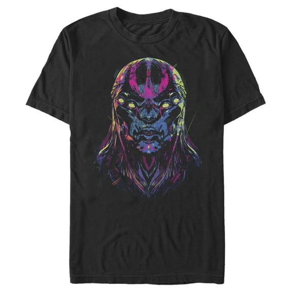 Men's Marvel Eternals Kro Devious Face  Graphic Tee Black X Large
