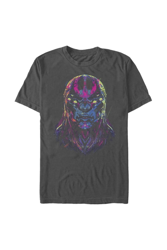 Men's Marvel Eternals Kro Devious Face Graphic Tee Charcoal Large