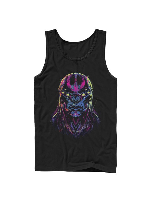 Men's Marvel Eternals Kro Devious Face Tank Top Black 2X Large