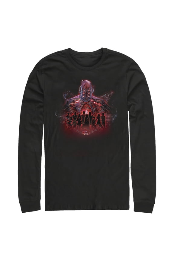 Men's Marvel Eternals Kro Group Long Sleeve Shirt Black Small