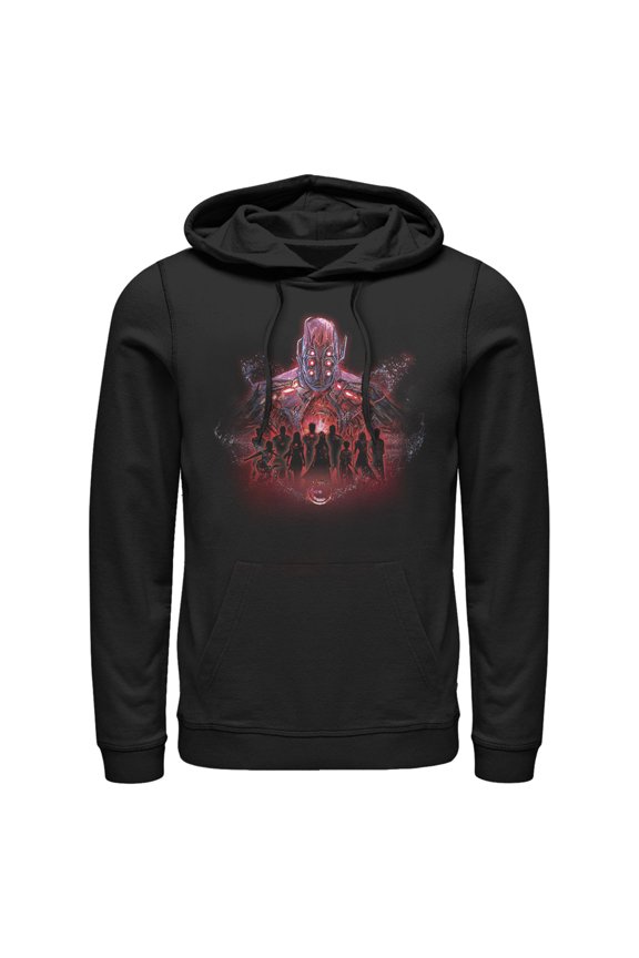 Men's Marvel Eternals Kro Group Pull Over Hoodie Black Large