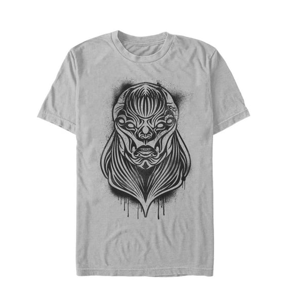 Men's Marvel Eternals Kro Spray Paint Graphic Tee Silver 2X Large