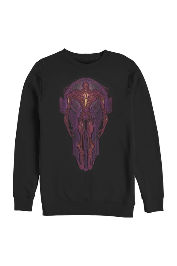 Men's Marvel Eternals Kro Stained Glass Sweatshirt Black Medium
