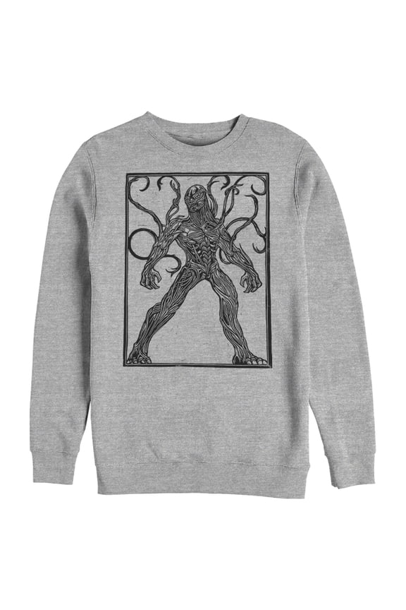 Men's Marvel Eternals Kro Woodcut Sweatshirt Athletic Heather Large