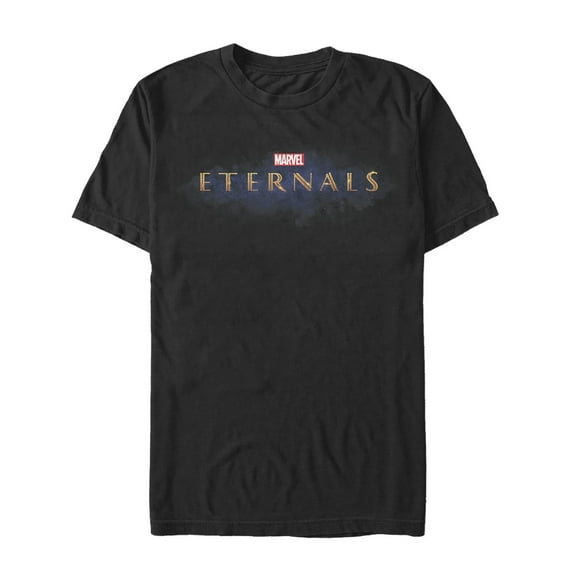Men's Marvel Eternals Movie Logo Graphic Tee Black 3X Large