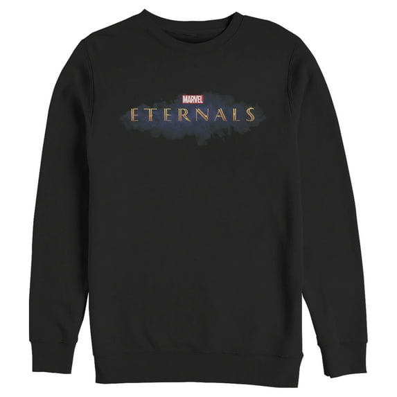 Men's Marvel Eternals Movie Logo Sweatshirt Black Medium