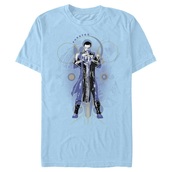Men's Marvel Eternals Phastos Circles Graphic Tee Light Blue 2X Large
