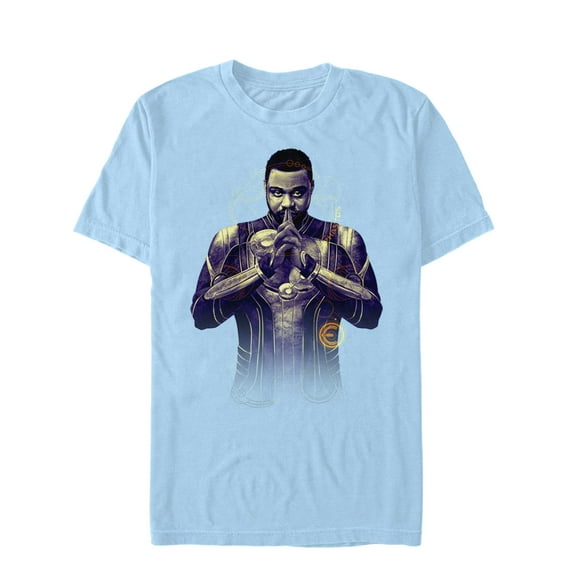 Men's Marvel Eternals Phastos Graphic Tee Light Blue Small