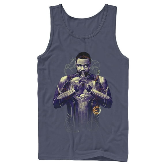 Men's Marvel Eternals Phastos Tank Top Navy Blue Large