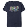thumbnail image 1 of Men's Marvel Eternals Silhouettes  Graphic Tee Navy Blue 2X Large, 1 of 5
