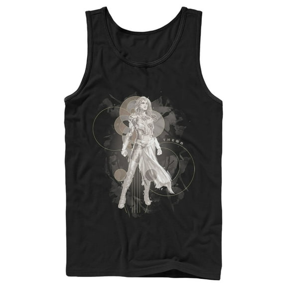 Men's Marvel Eternals Thena Circles  Tank Top Black 2X Large