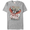 thumbnail image 1 of Men's Marvel Falcon Number One Dad  Graphic Tee Athletic Heather Medium, 1 of 4